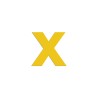 Lettre "x" minuscule en alu découpé, 5 coloris et 2 hauteurs