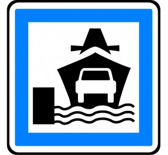 Panneau routier "Embarcadère" CE10