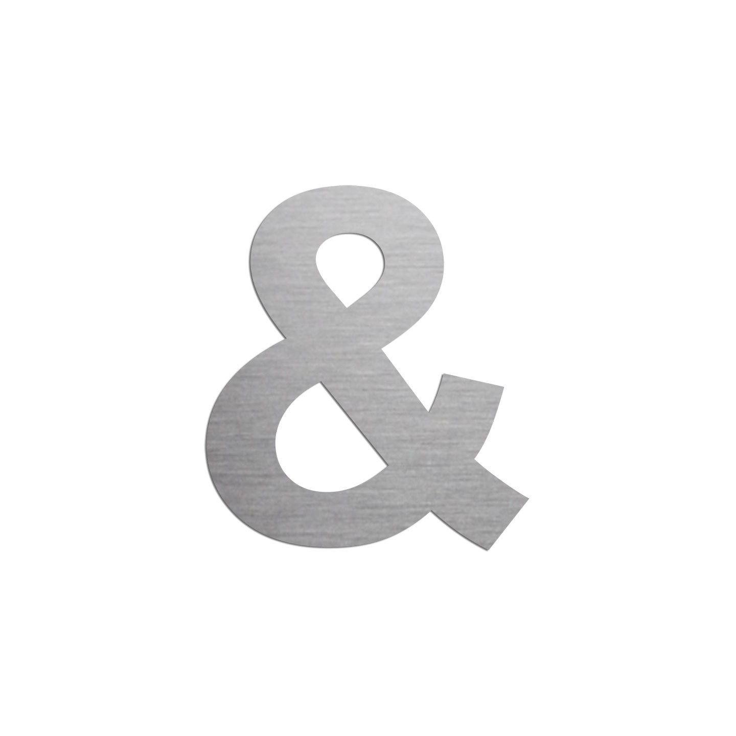 Symbole "&" en alu découpé, couleur au choix, et 2 hauteurs