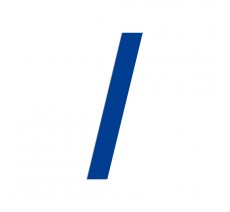 Symbole "/" en alu ou PVC découpé, coloris au choix