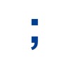 Symbole " ; " en aluminium découpé, coloris et dimensions au choix