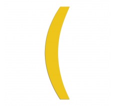 Symbole " ( " en aluminium découpé, coloris et dimensions au choix