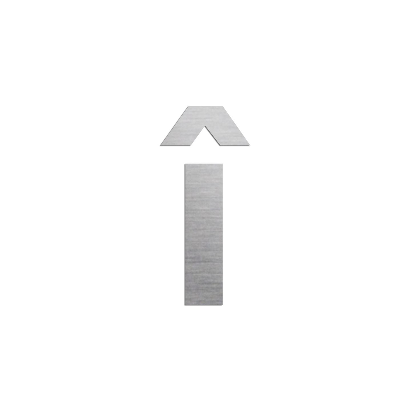 Lettre " î " en aluminium, coloris et dimensions au choix