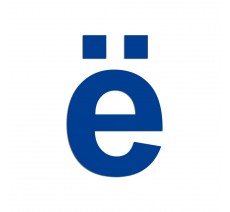 Lettre " ë " en alu ou PVC découpée, dimensions au choix