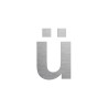 Lettre " ü " en aluminium, couleurs et hauteurs au choix