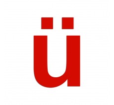 Lettre " ü " en aluminium, couleurs et hauteurs au choix