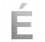 Lettre " É " en aluminium découpé, 5 coloris et 2 hauteurs