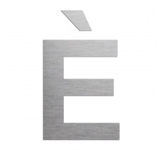 Lettre " È " en aluminium découpé, coloris et dimensions au choix