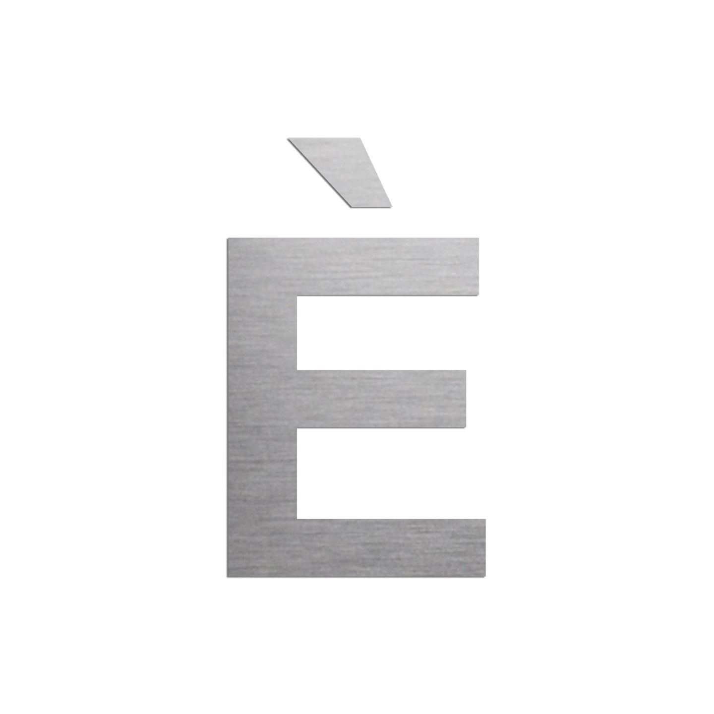 Lettre " È " en aluminium découpé, coloris et dimensions au choix