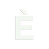 Lettre " È " en aluminium découpé, coloris et dimensions au choix