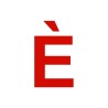 Lettre " È " en aluminium découpé, coloris et dimensions au choix