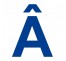 Lettre " Â " en aluminium ou PVC découpée