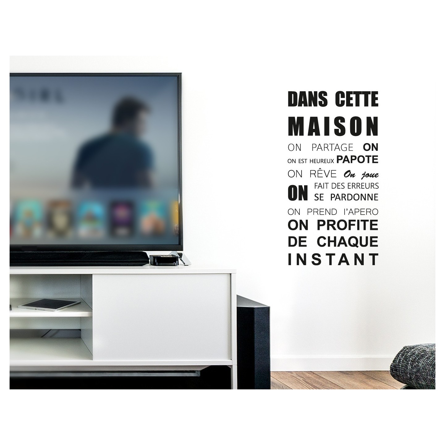 Sticker "On partage" version courte