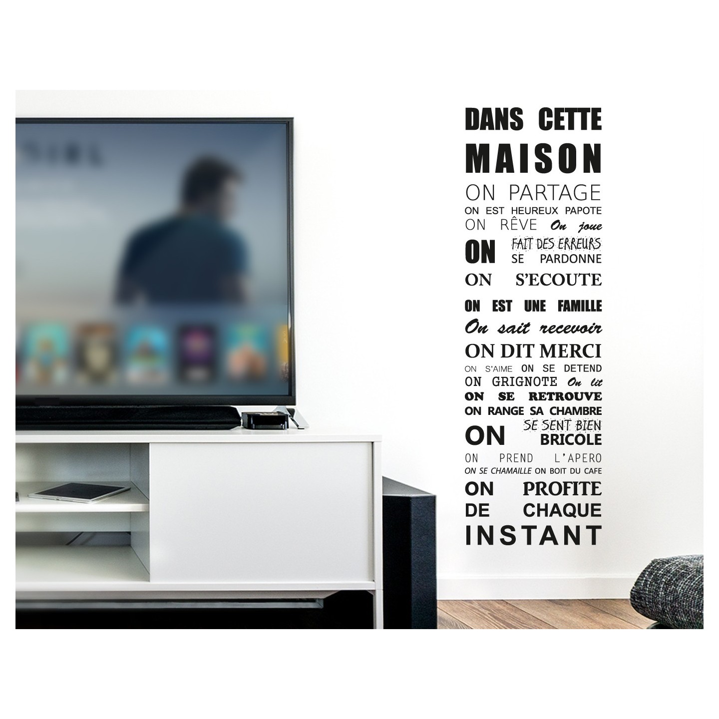 Sticker "On partage"  version longue
