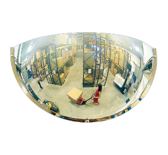 Miroir hémisphérique de sécurité 1/4 de sphère diamètre 1140mm