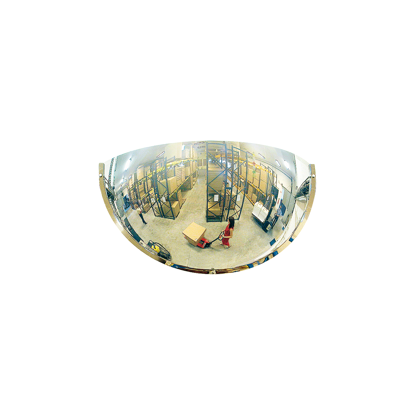 Miroir hémisphérique de sécurité 1/4 de sphère diamètre 1000mm