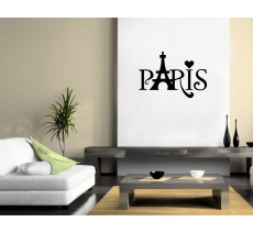 Sticker "Paris , Tour Eiffel, Coeur"