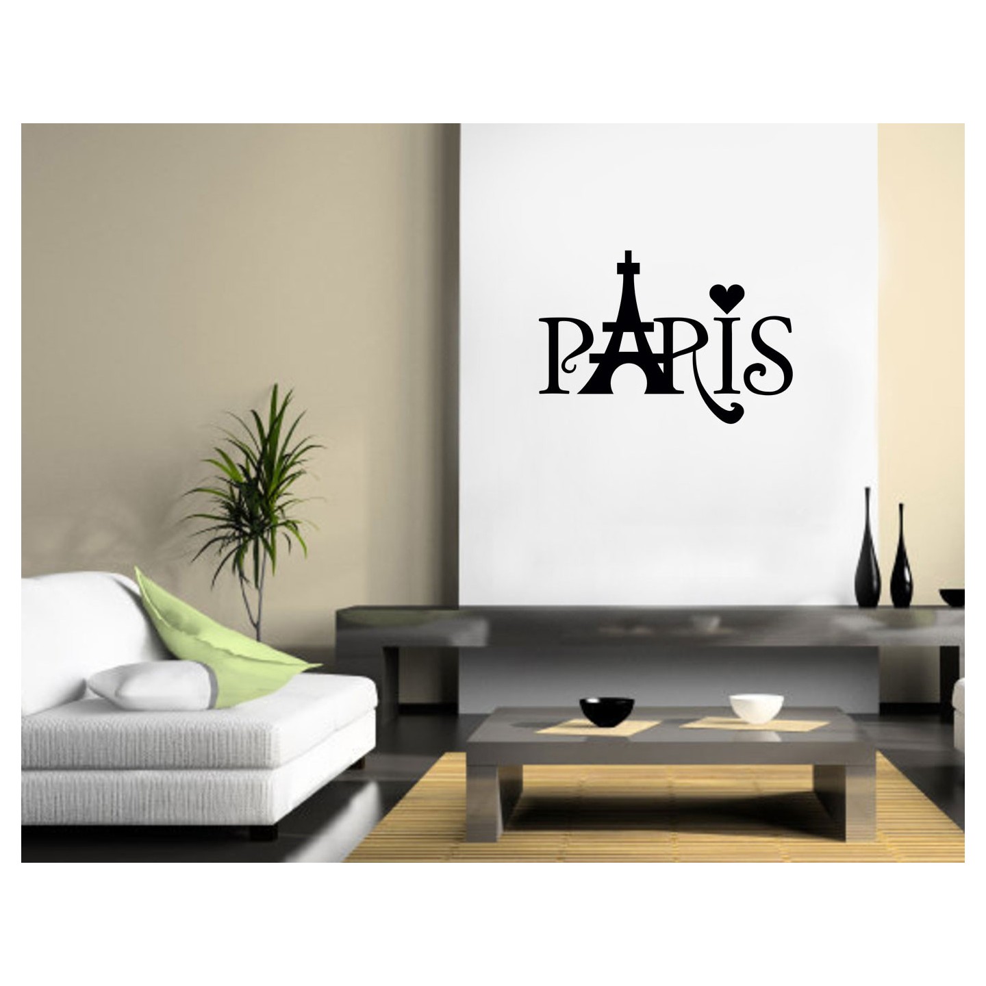 Sticker "Paris , Tour Eiffel, Coeur"