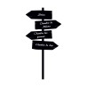 Sticker "Direction maison"