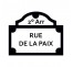 Sticker "Rue de la Paix"