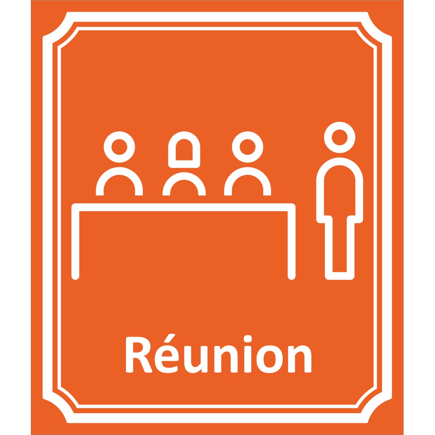 Plaque porte Côté rue " Réunion" en aluminium