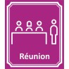 Plaque porte Côté rue " Réunion" en aluminium