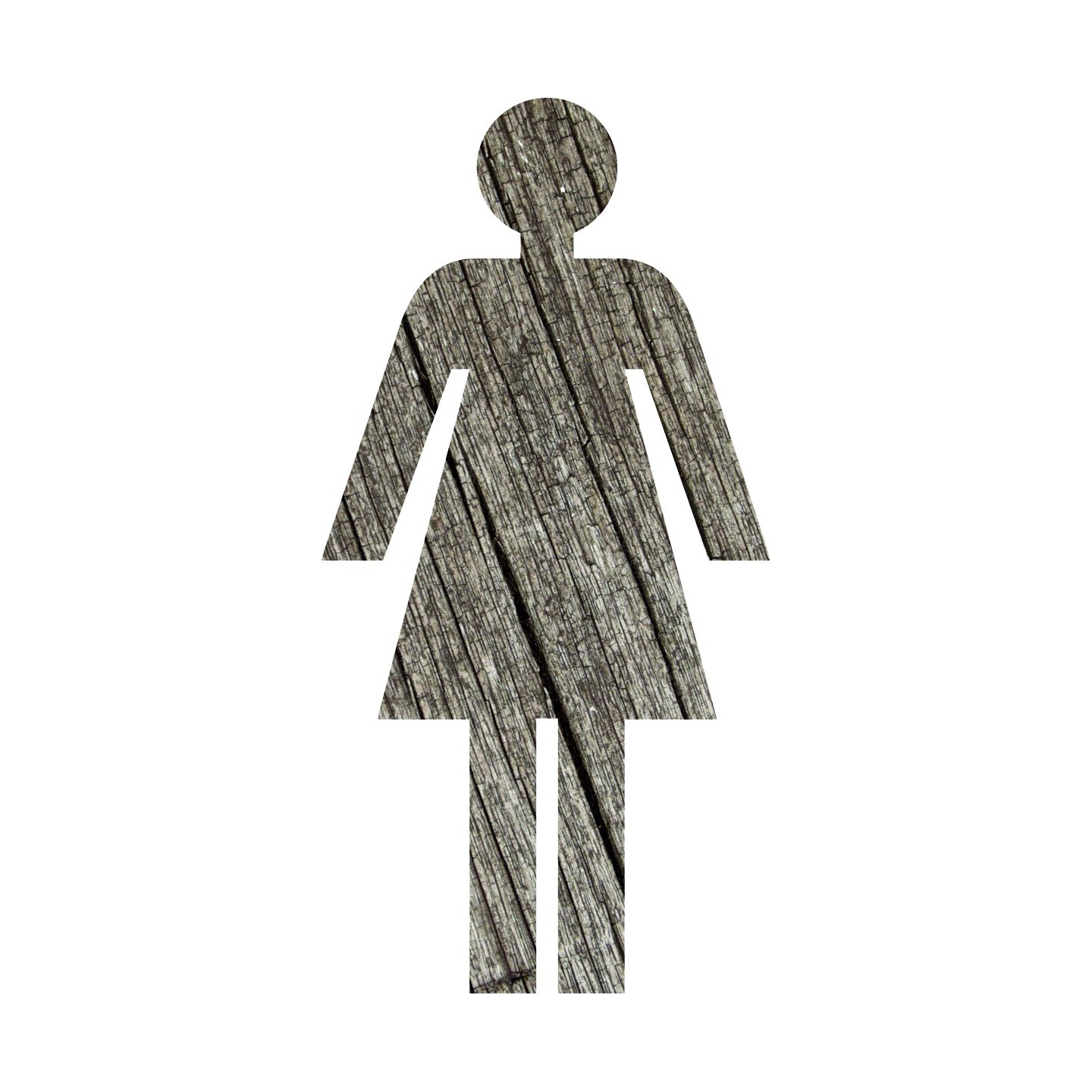 Silhouette à effet texture bois Femme