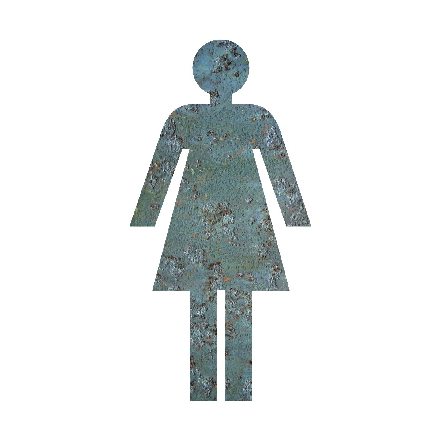 Silhouette à effet texture béton    Femme