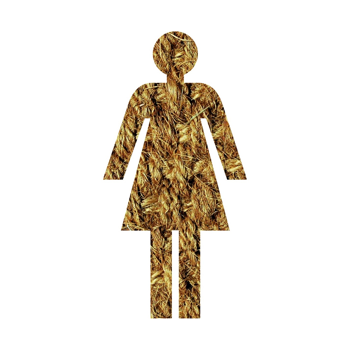 Silhouette à effet texture Corde    Femme
