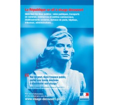 Affiche La République se vit à visage découvert