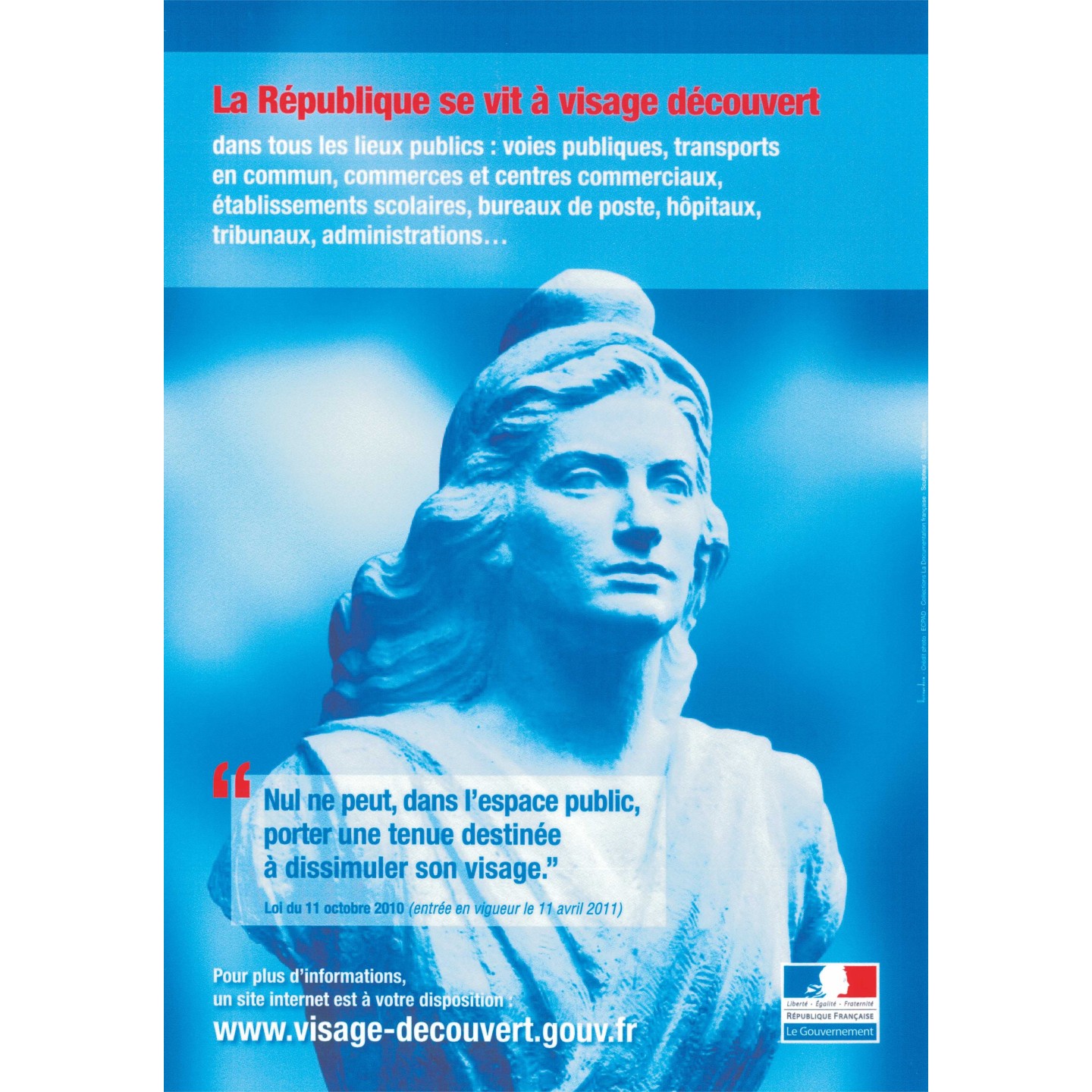 La République se vit à visage découvert