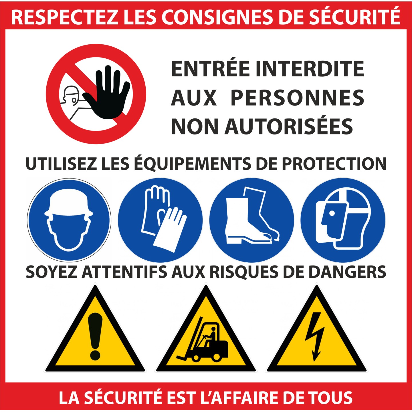 Respectez les consignes de sécurité