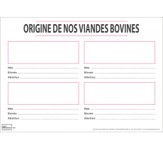 Origine de nos viandes bovines