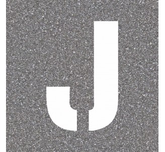 Pochoir en bois de la lettre "J"