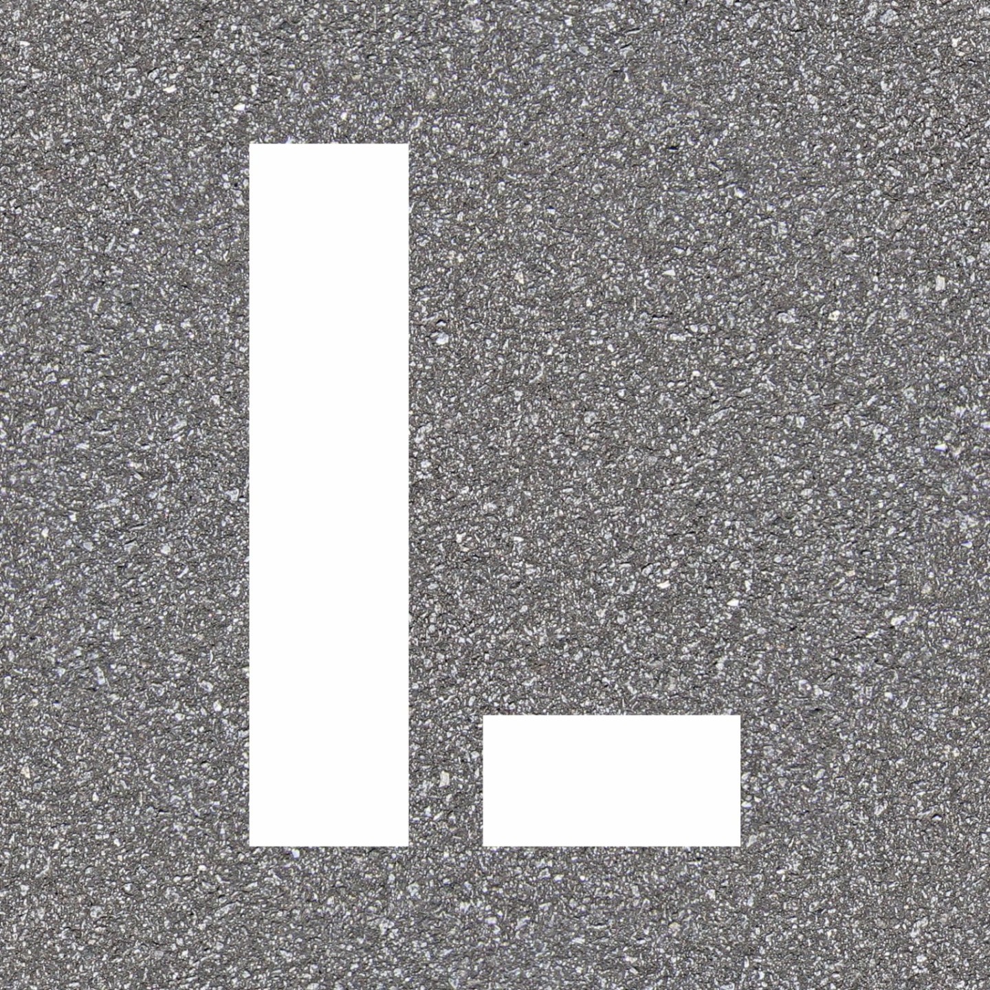Pochoir en bois de la lettre "L"