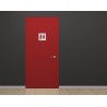 Plaque porte plexi ,effet 3D " Toilettes mixtes"