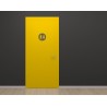 Plaque porte plexi ,effet 3D " Toilettes mixtes"