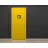 Plaque porte plexi ,effet 3D " Toilettes mixtes"