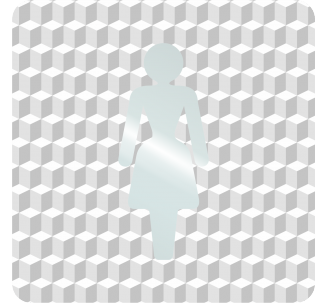 Plaque porte plexi ,effet 3D " Toilettes femmes"