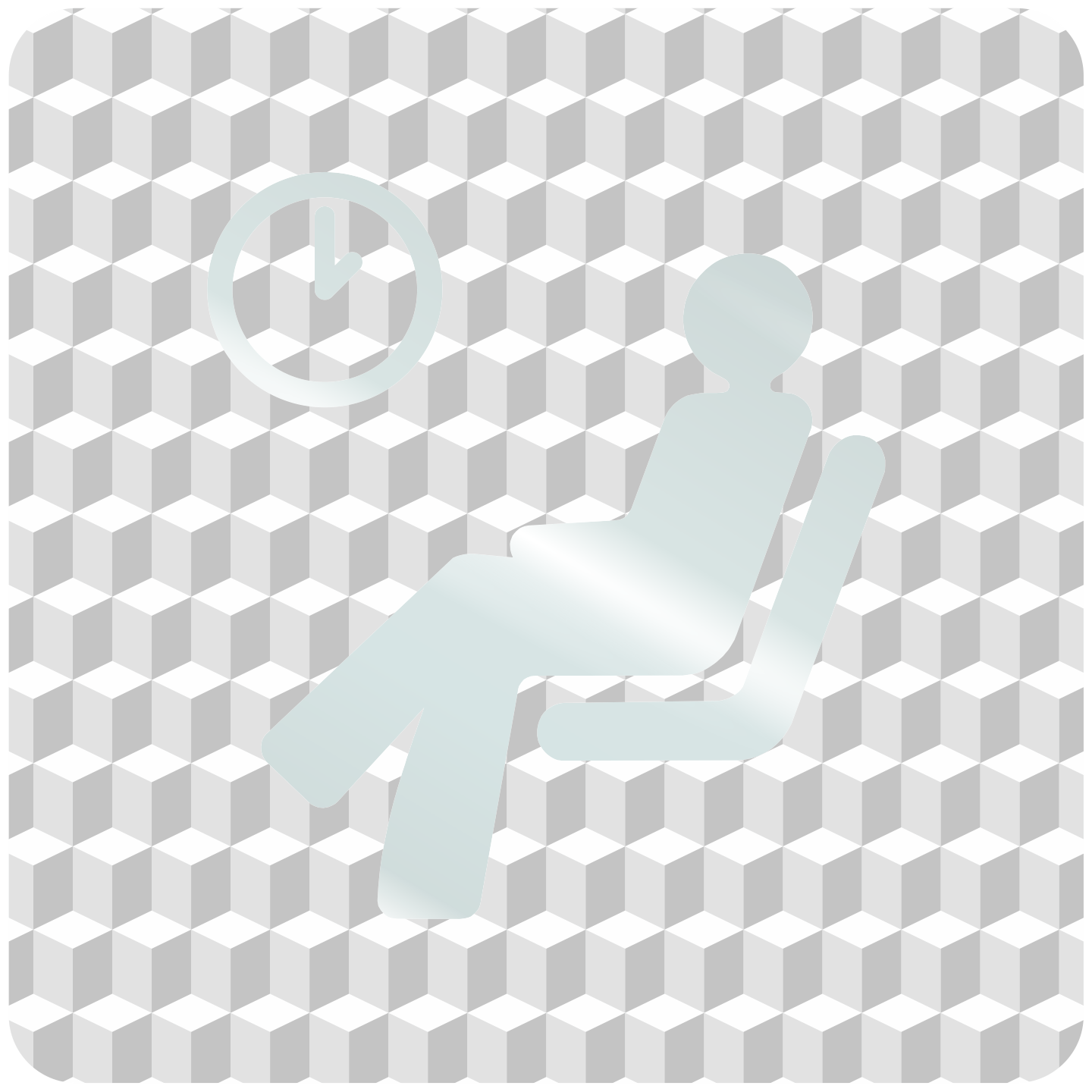 Plaque porte plexi ,effet 3D " Salle d'attente"
