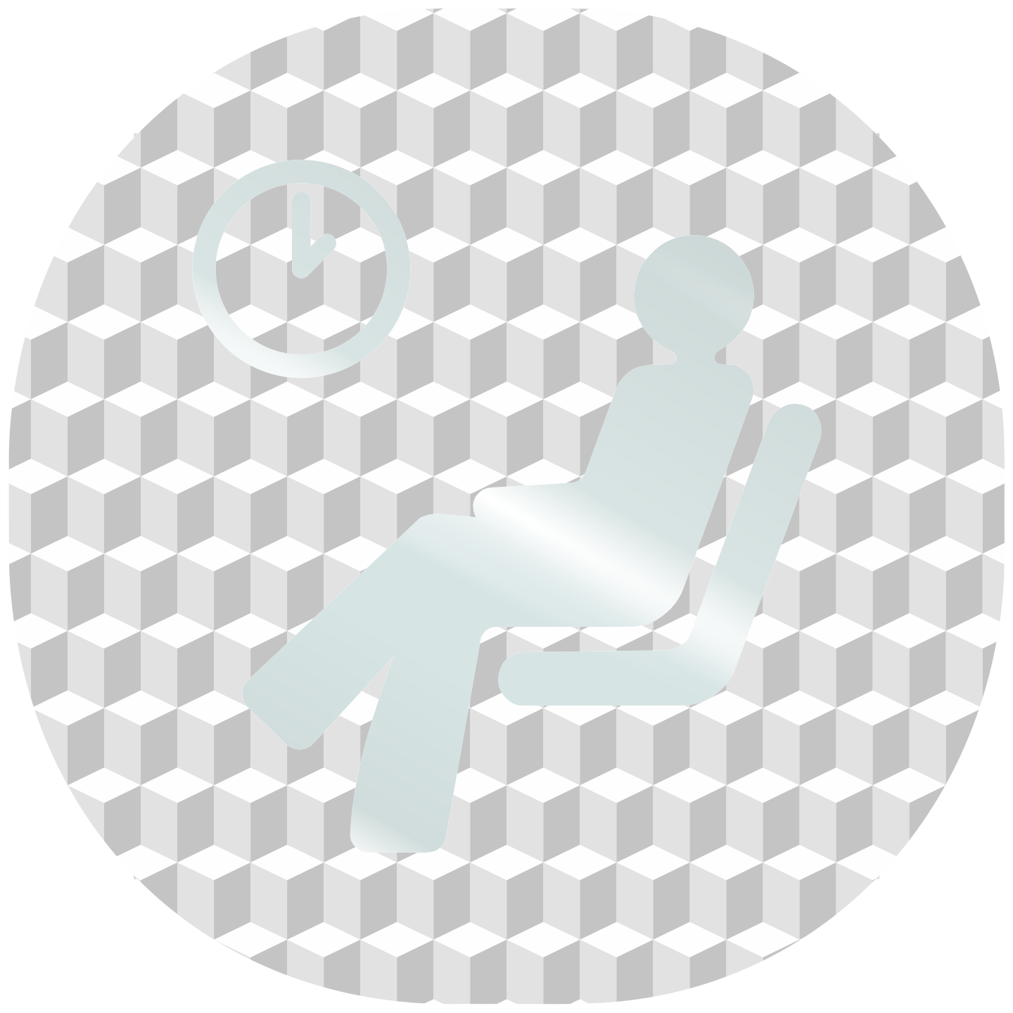 Plaque porte plexi ,effet 3D " Salle d'attente"