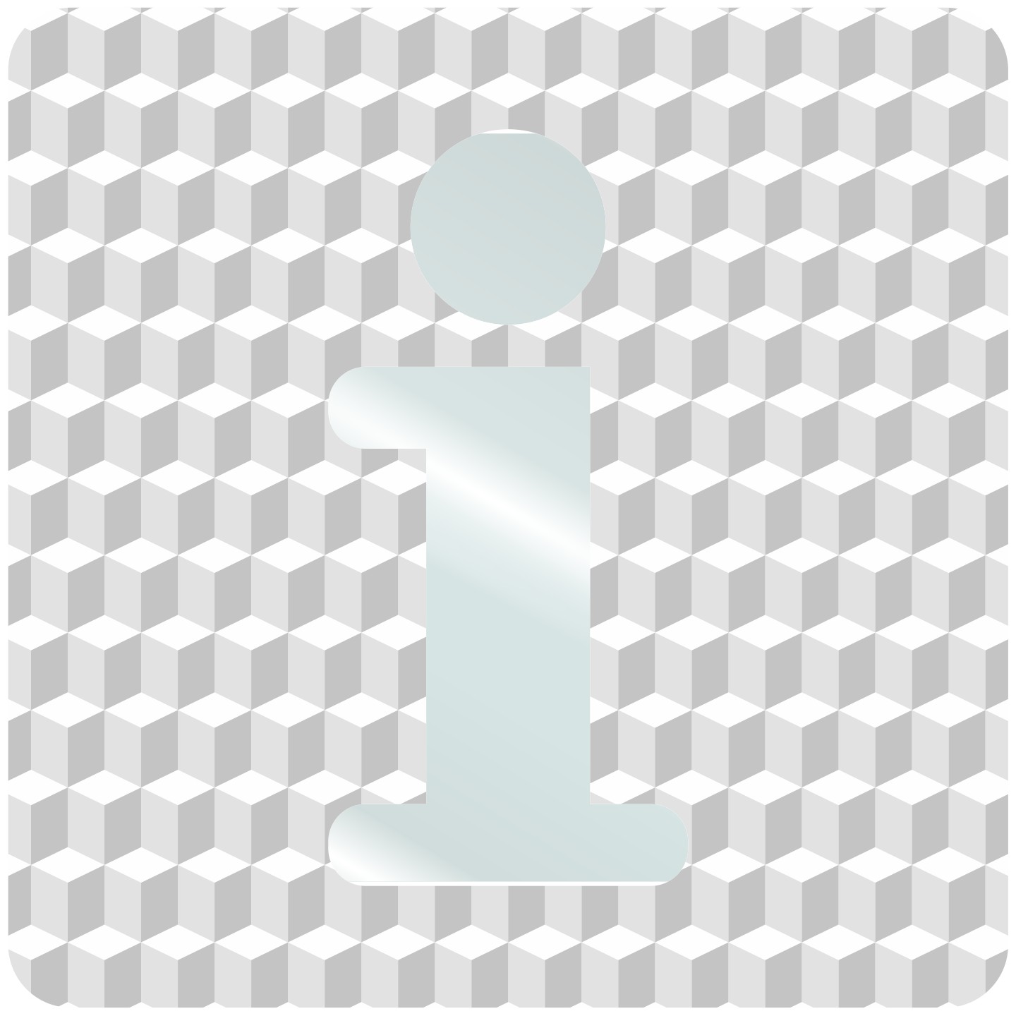 Plaque porte plexi ,effet 3D " Information"