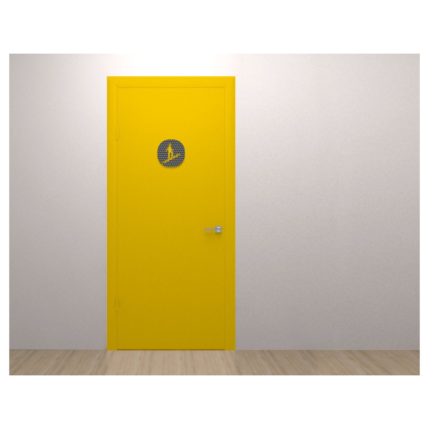 Plaque porte plexi ,effet 3D " Escalier montant"