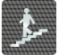 Plaque porte plexi ,effet 3D " Escalier descendant"