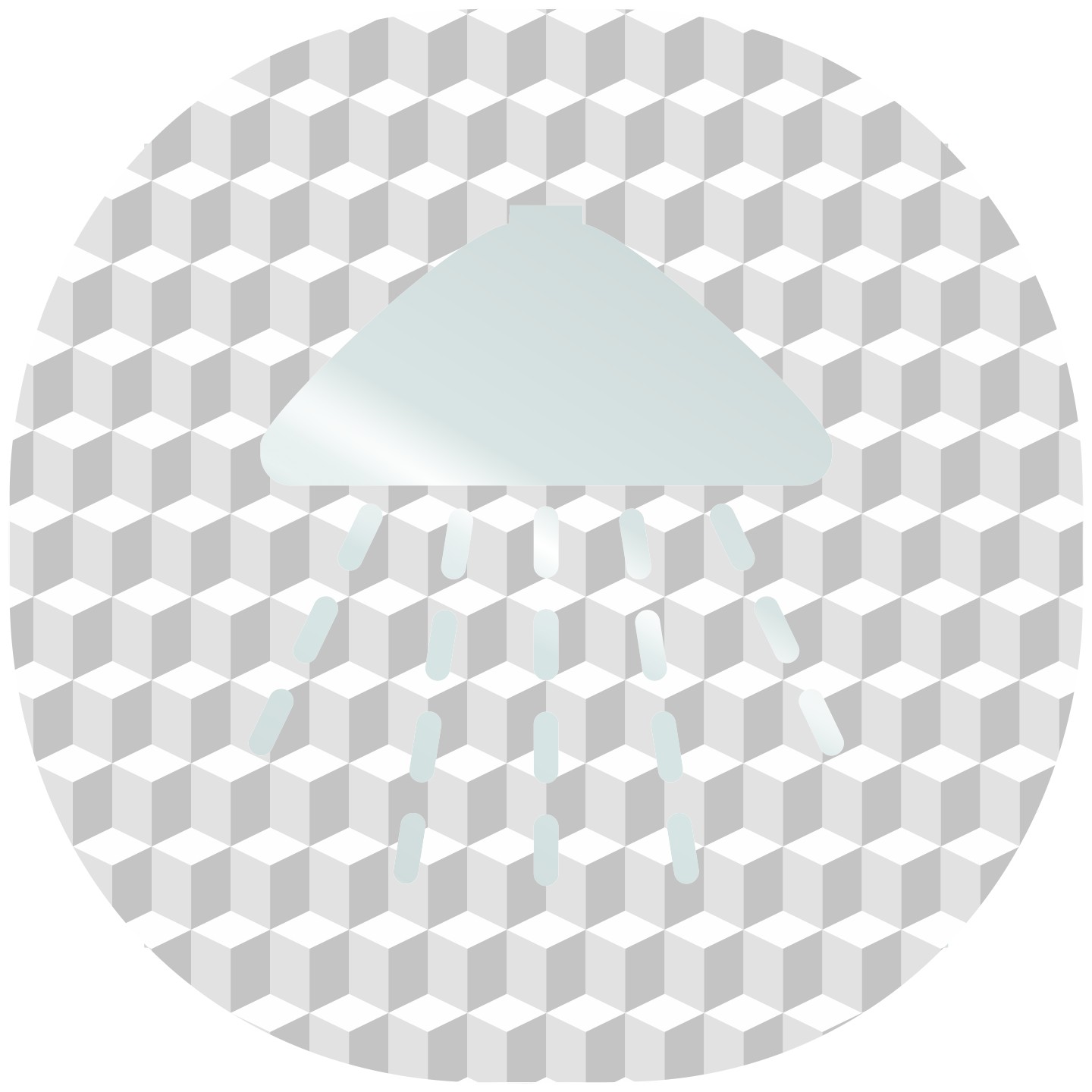 Plaque porte plexi ,effet 3D " Douche"