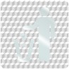 Plaque porte plexi ,effet 3D " Poubelle"
