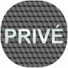 Plaque porte plexi ,effet 3D  "Privé"