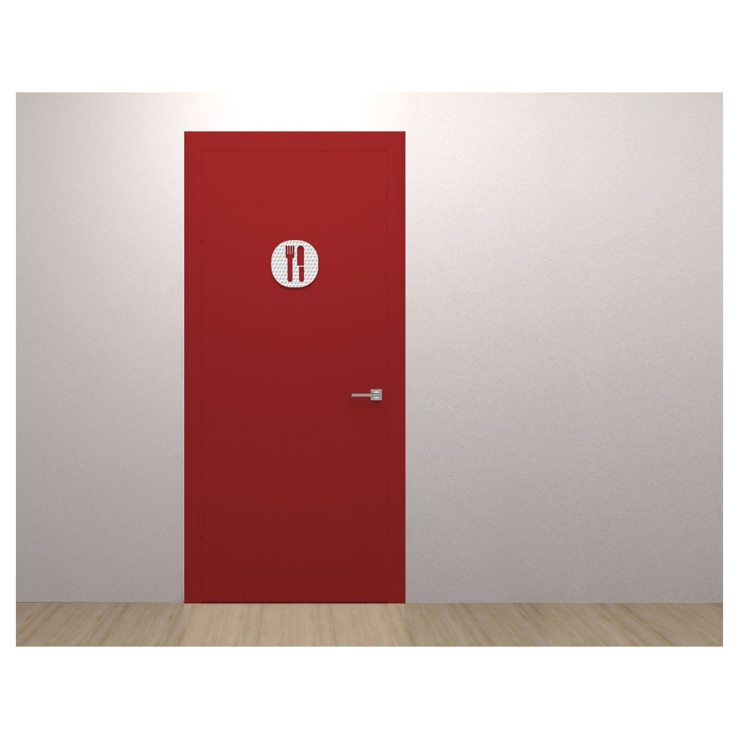 Plaque porte plexi ,effet 3D  "Restaurant"