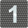 Plaque porte plexi ,effet 3D  "1"