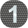 Plaque porte plexi ,effet 3D  "1"